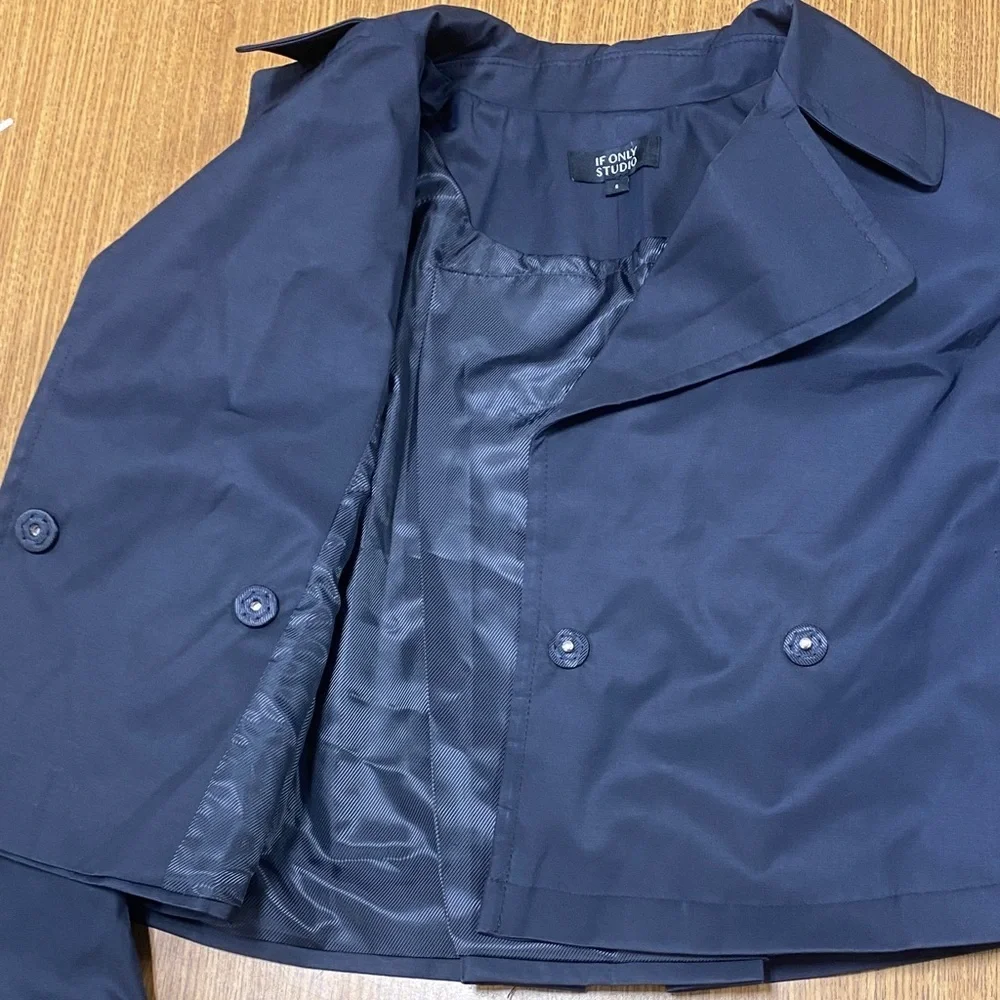 If Only Studio Cotton-Blend Cropped Jacket